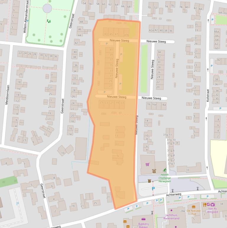 Kaart van postcodegebied 4171CR.