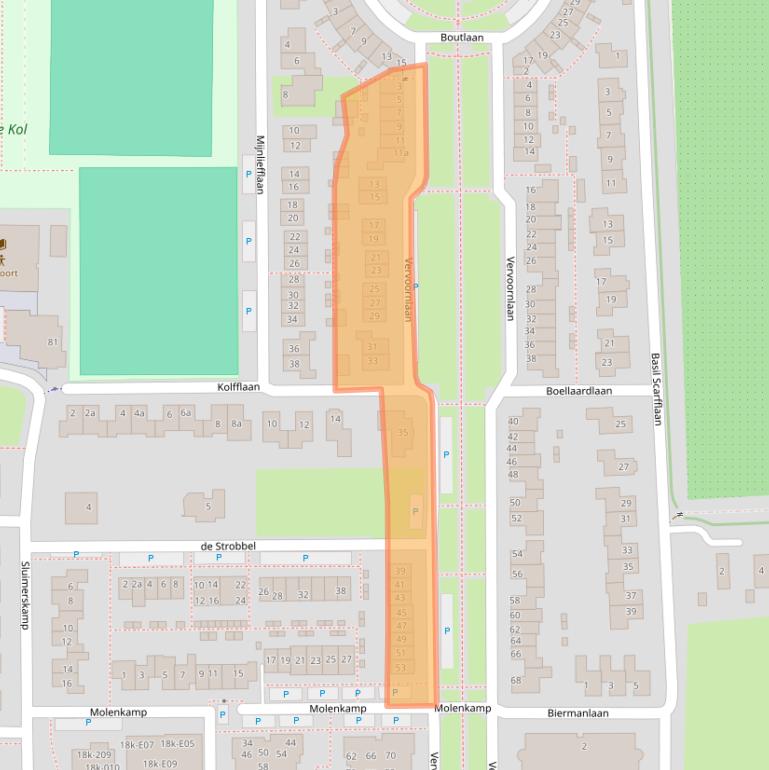 Kaart van postcodegebied 4171DA.