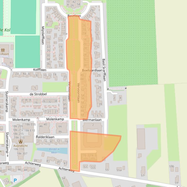 Kaart van postcodegebied 4171DB.