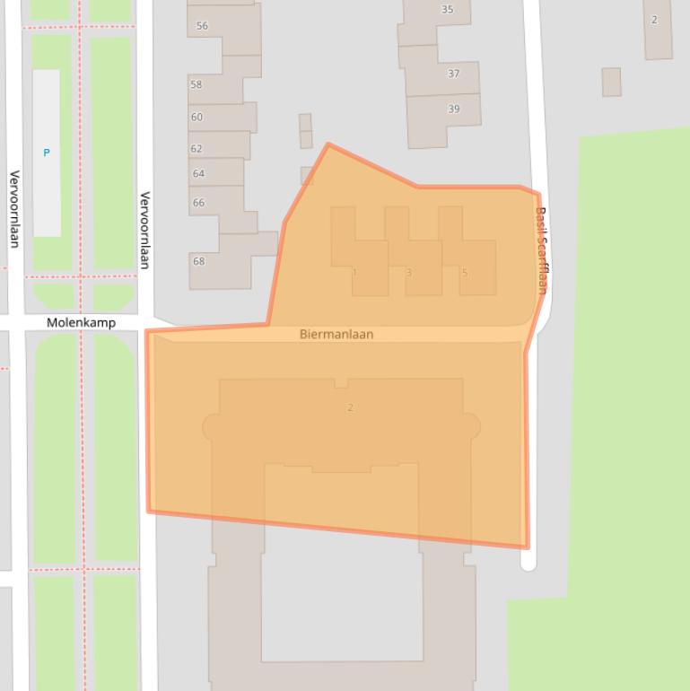 Kaart van postcodegebied 4171DG.