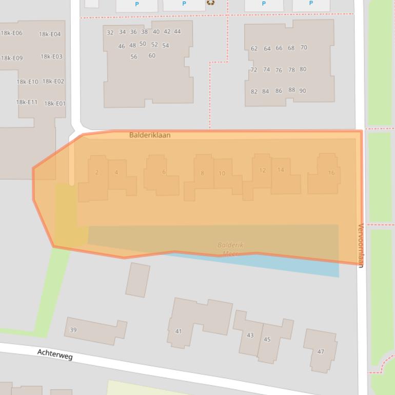 Kaart van postcodegebied 4171DH.
