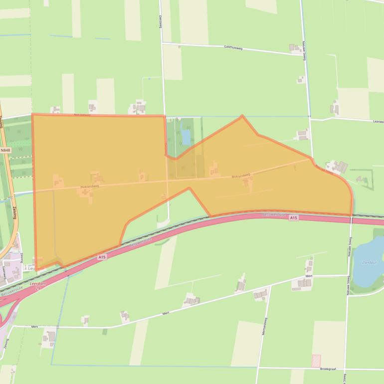 Kaart van postcodegebied 4171KA.