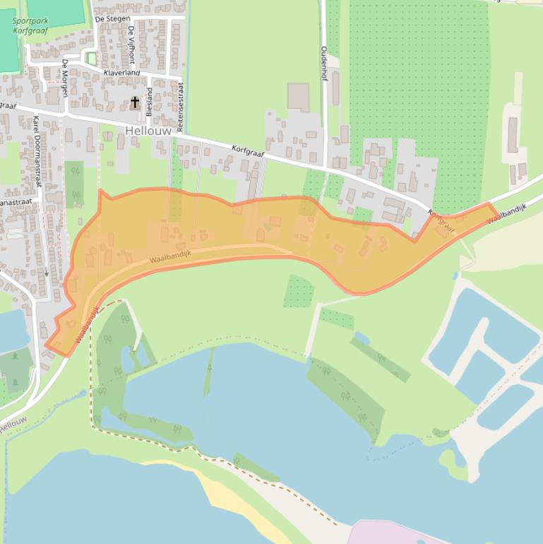 Kaart van postcodegebied 4174GR.