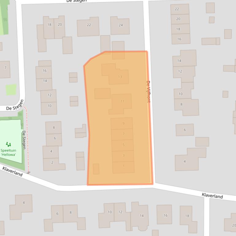 Kaart van postcodegebied 4174HA.