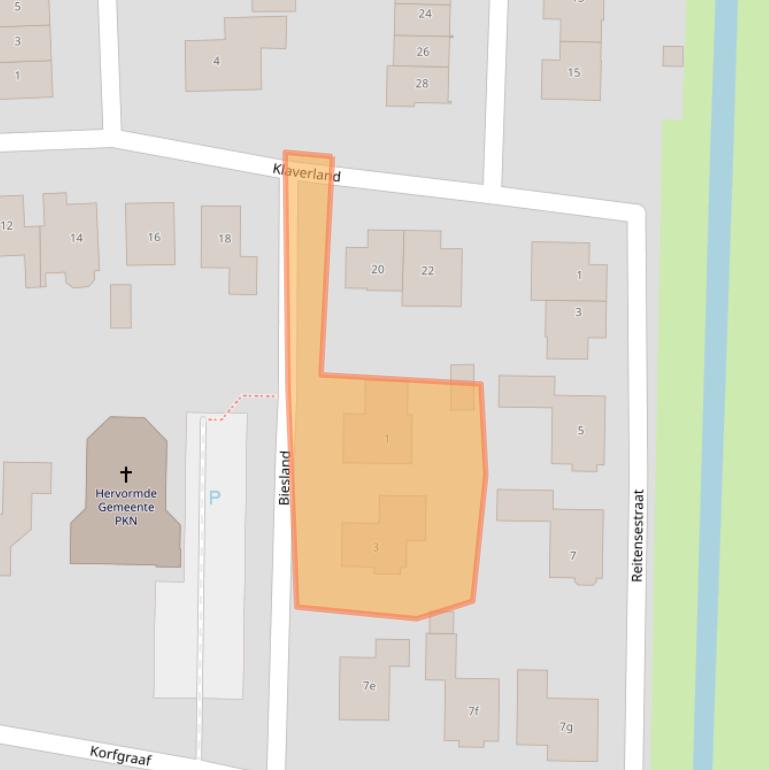 Kaart van postcodegebied 4174HC.