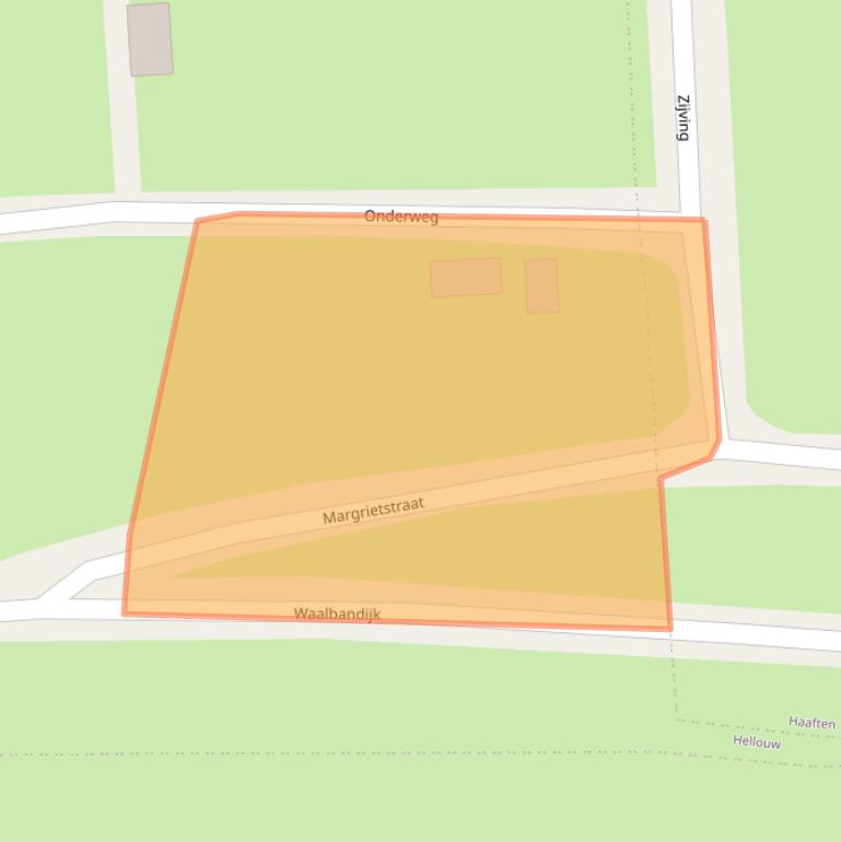 Kaart van postcodegebied 4174LD.