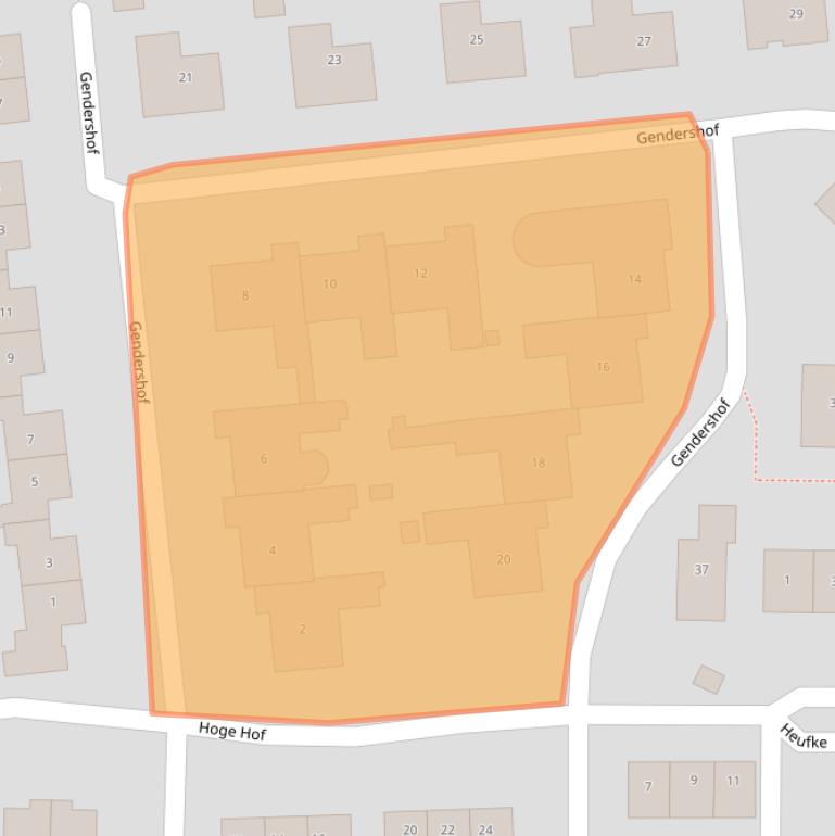 Kaart van postcodegebied 4175AP.