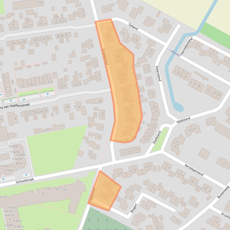 Kaart van postcodegebied 4175BB.