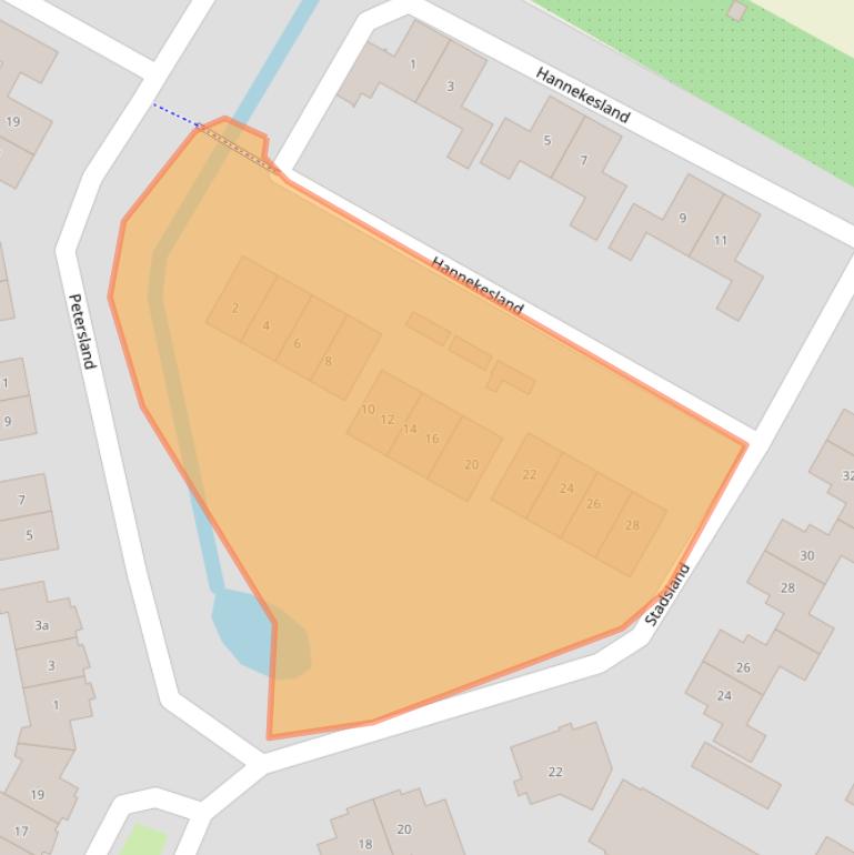 Kaart van postcodegebied 4175BN.