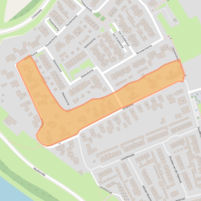 Kaart van postcodegebied 4175CX.