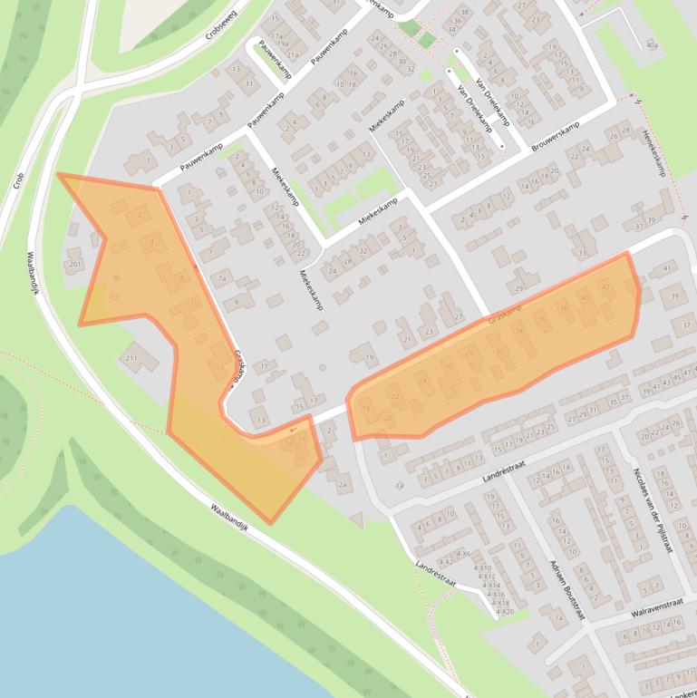 Kaart van postcodegebied 4175CZ.