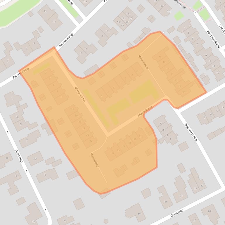 Kaart van postcodegebied 4175EC.