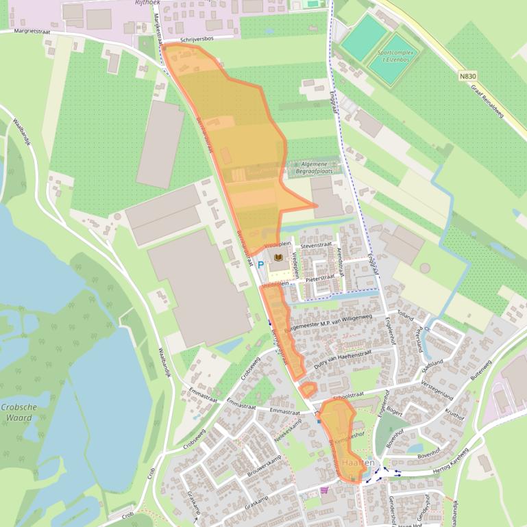 Kaart van postcodegebied 4175EE.