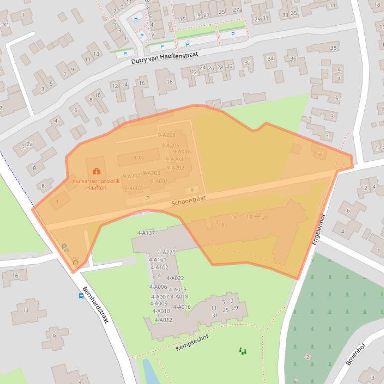 Kaart van postcodegebied 4175EJ.