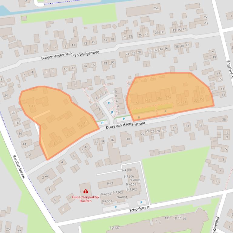 Kaart van postcodegebied 4175EK.