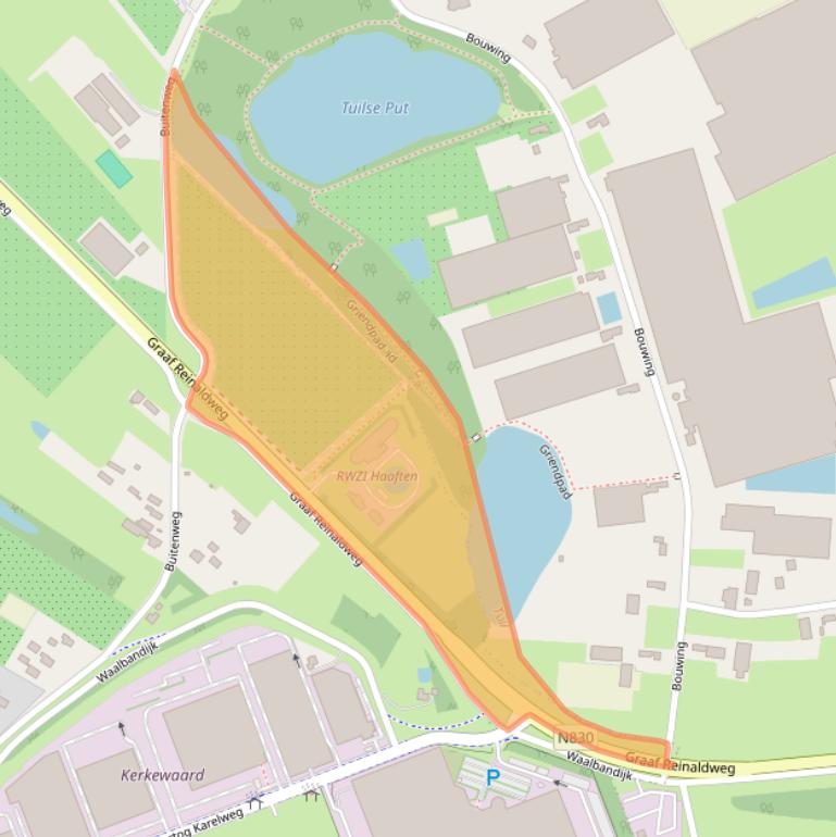 Kaart van postcodegebied 4175LG.