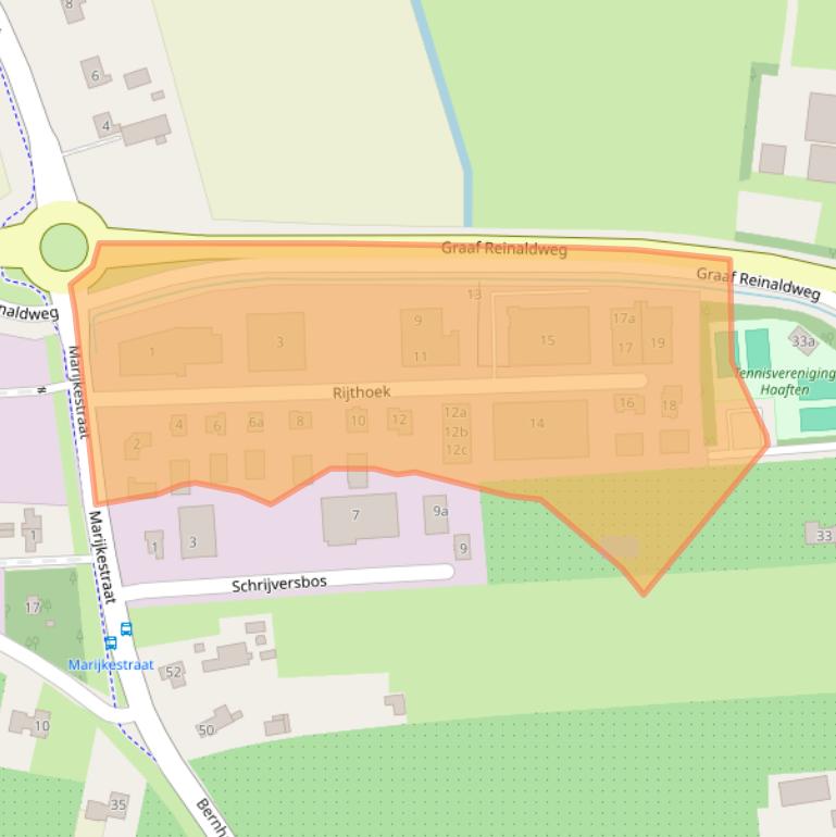 Kaart van postcodegebied 4175LM.