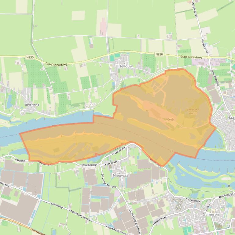 Kaart van postcodegebied 4175LR.
