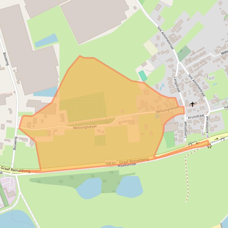 Kaart van postcodegebied 4176BB.