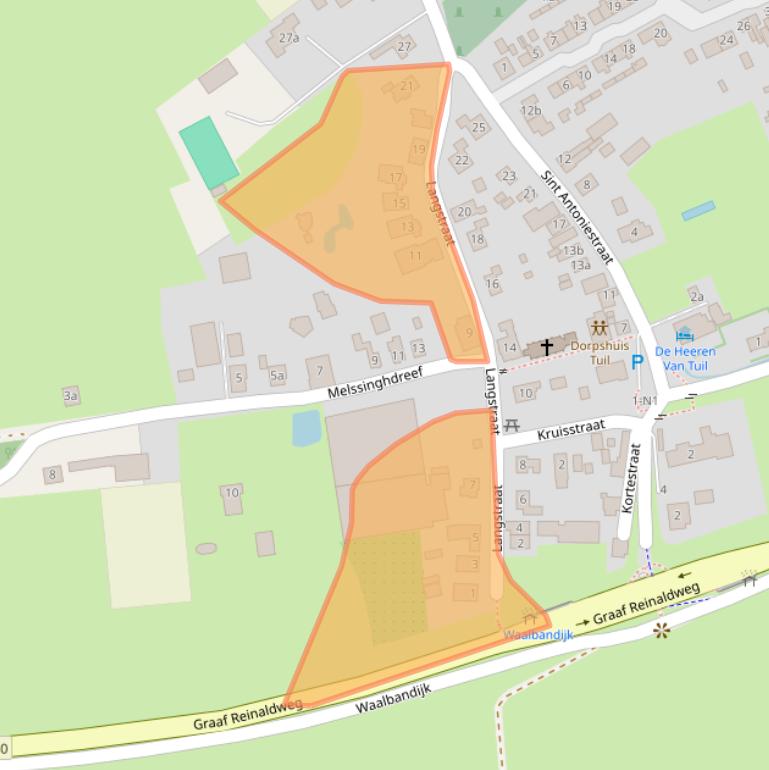 Kaart van postcodegebied 4176BC.