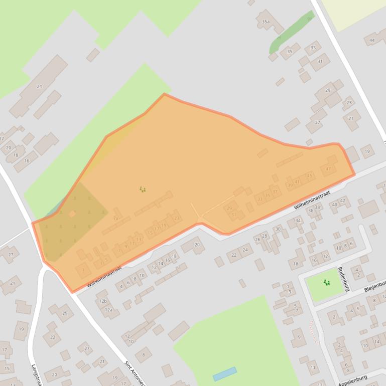 Kaart van postcodegebied 4176BM.