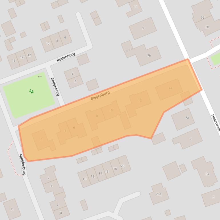 Kaart van postcodegebied 4176BR.