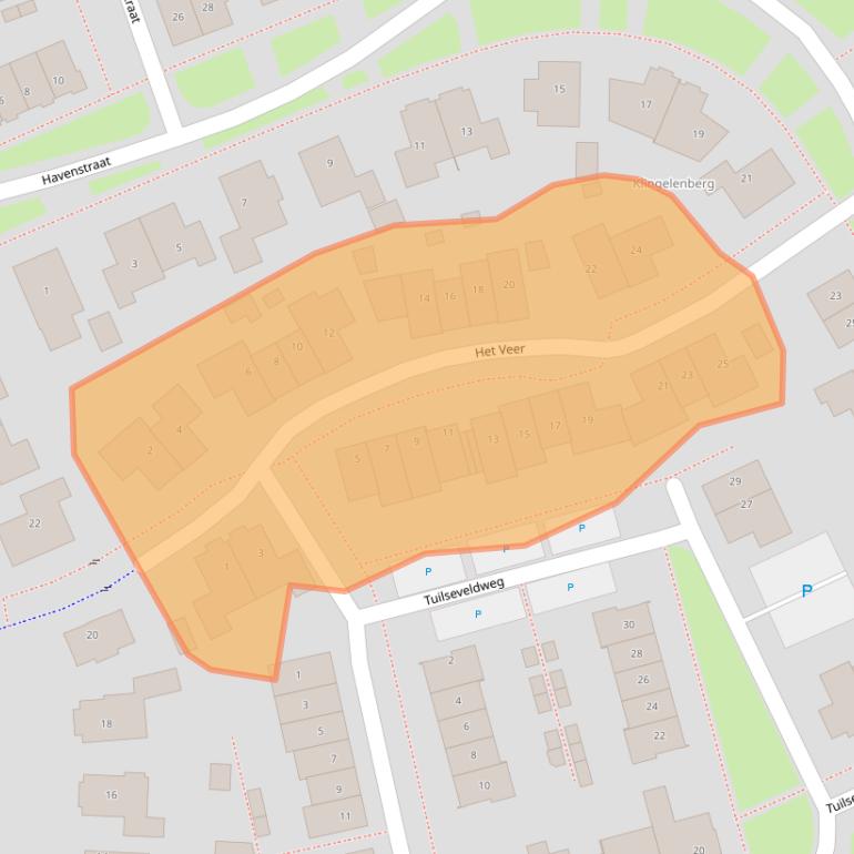 Kaart van postcodegebied 4176BX.