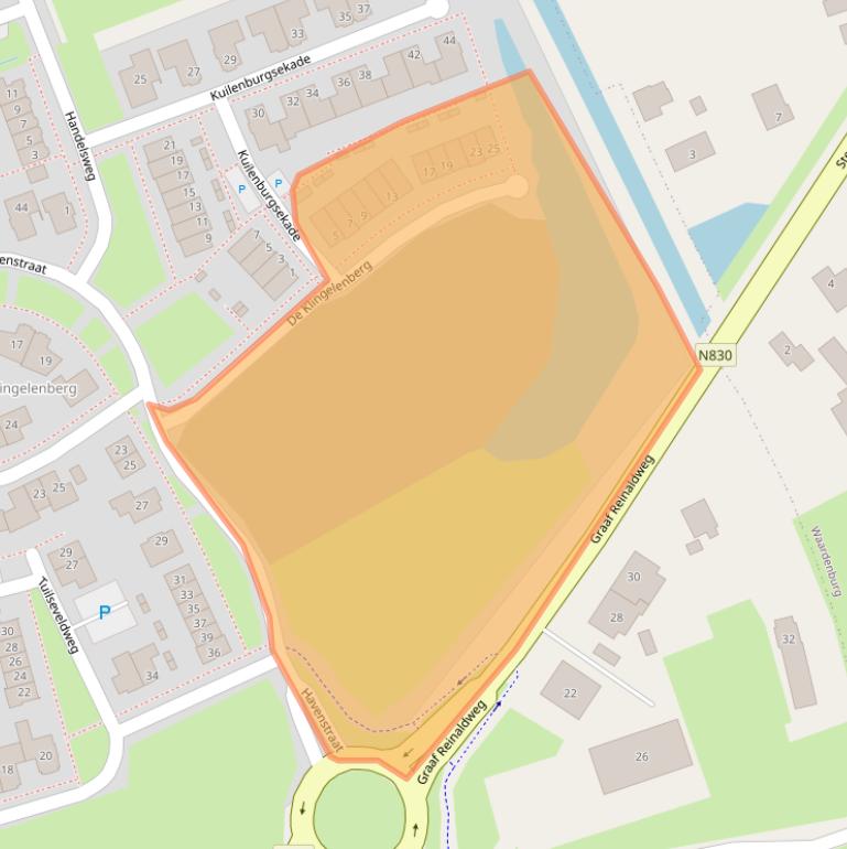 Kaart van postcodegebied 4176CB.