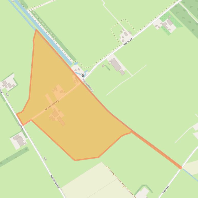 Kaart van postcodegebied 4176LW.
