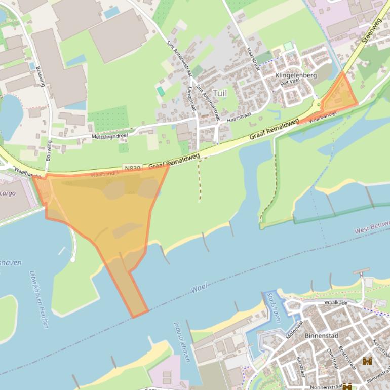 Kaart van postcodegebied 4176LX.