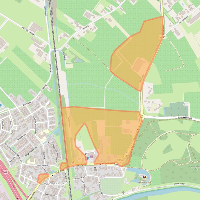 Kaart van postcodegebied 4181AK.