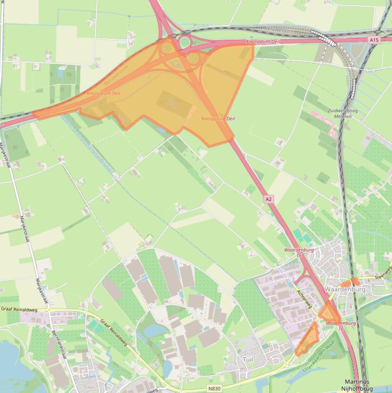 Kaart van postcodegebied 4181AL.