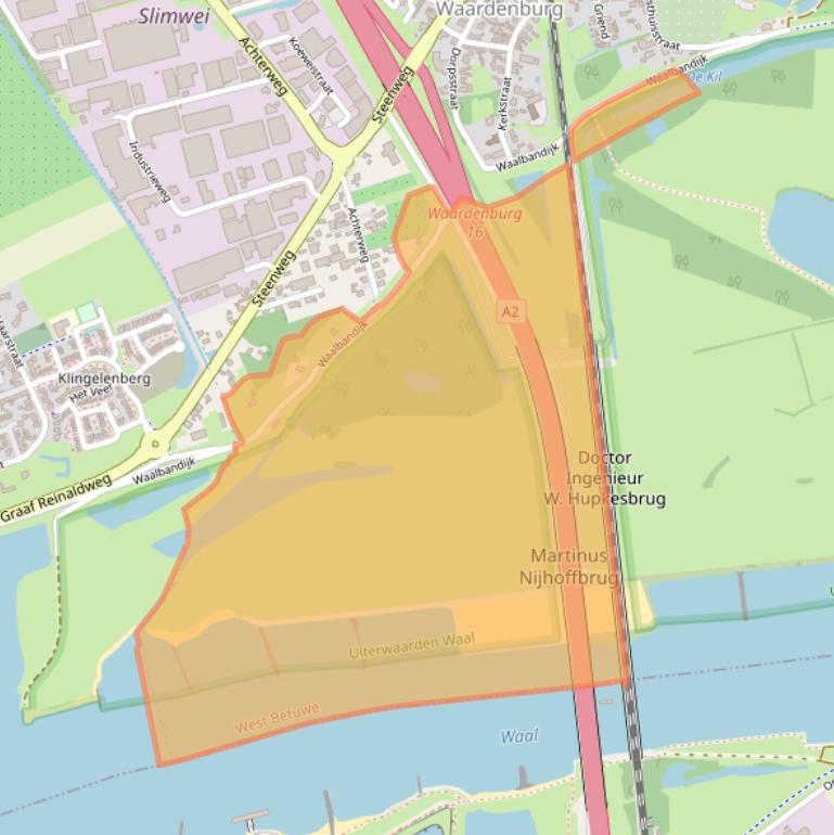 Kaart van postcodegebied 4181AN.