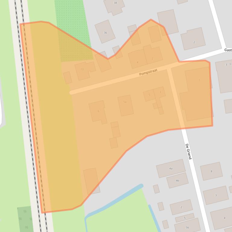 Kaart van postcodegebied 4181AR.