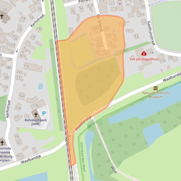 Kaart van postcodegebied 4181AZ.