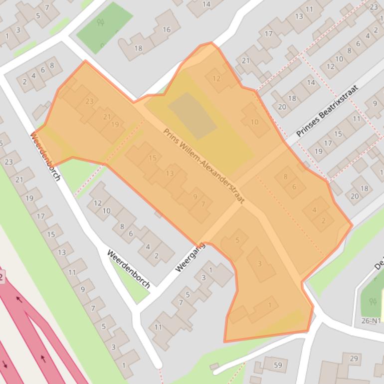 Kaart van postcodegebied 4181BA.