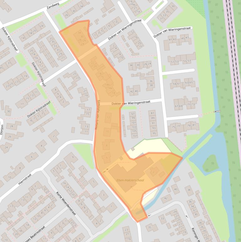 Kaart van postcodegebied 4181BC.