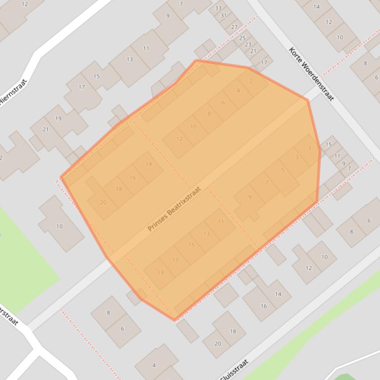 Kaart van postcodegebied 4181BE.