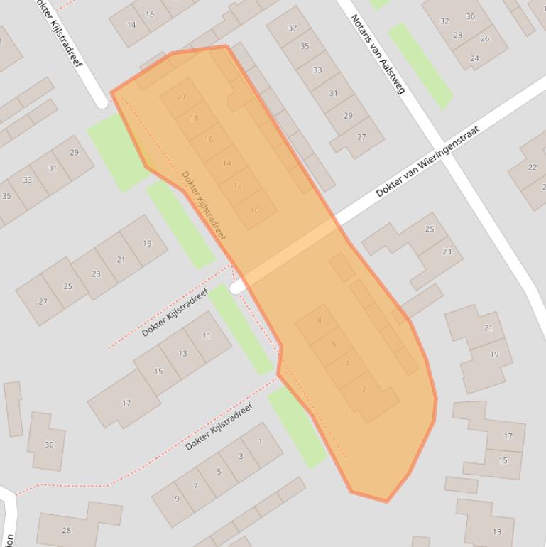 Kaart van postcodegebied 4181BP.