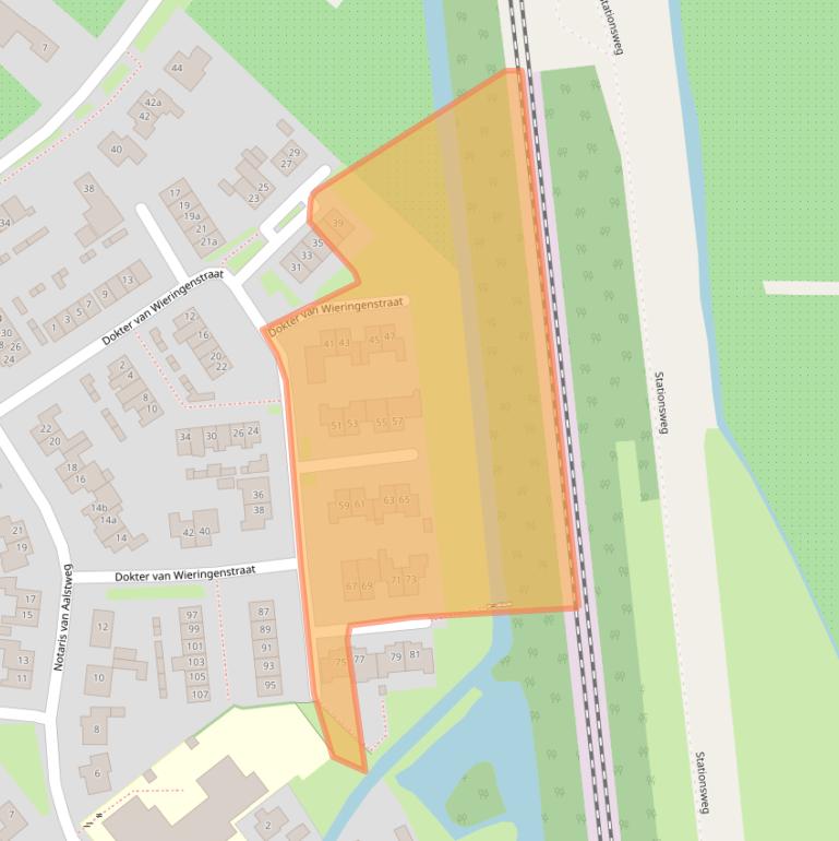 Kaart van postcodegebied 4181BT.