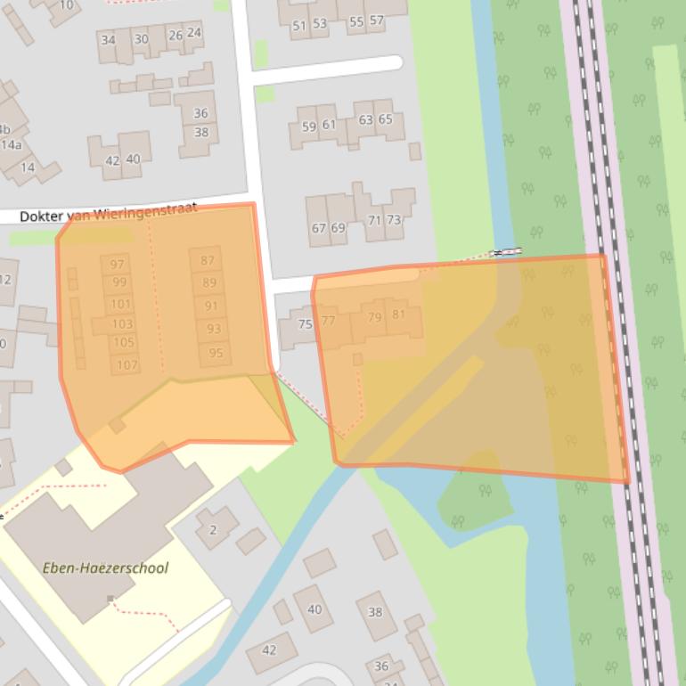 Kaart van postcodegebied 4181BV.