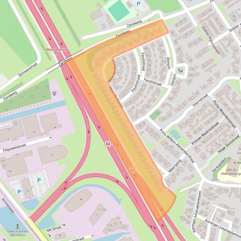 Kaart van postcodegebied 4181DA.