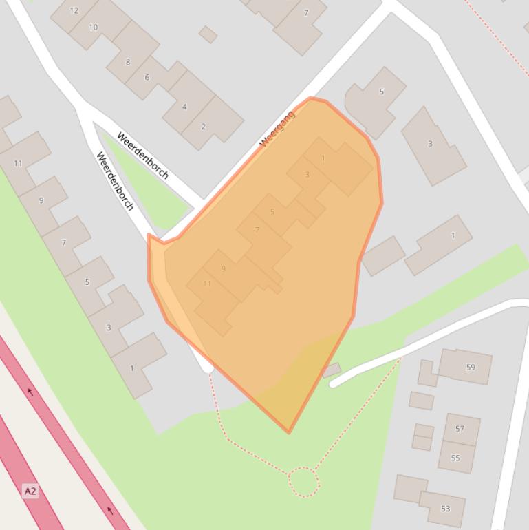 Kaart van postcodegebied 4181DC.