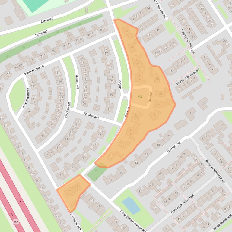 Kaart van postcodegebied 4181DD.