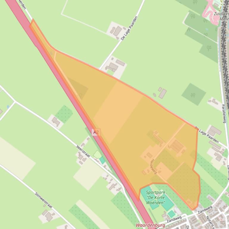 Kaart van postcodegebied 4181PK.