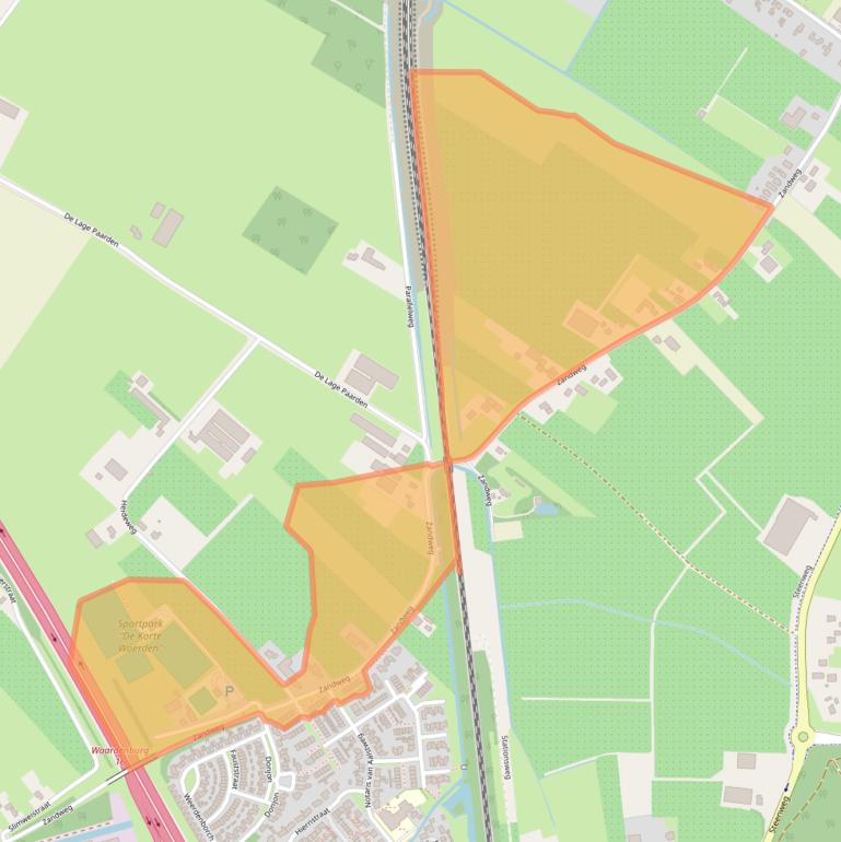 Kaart van postcodegebied 4181PL.