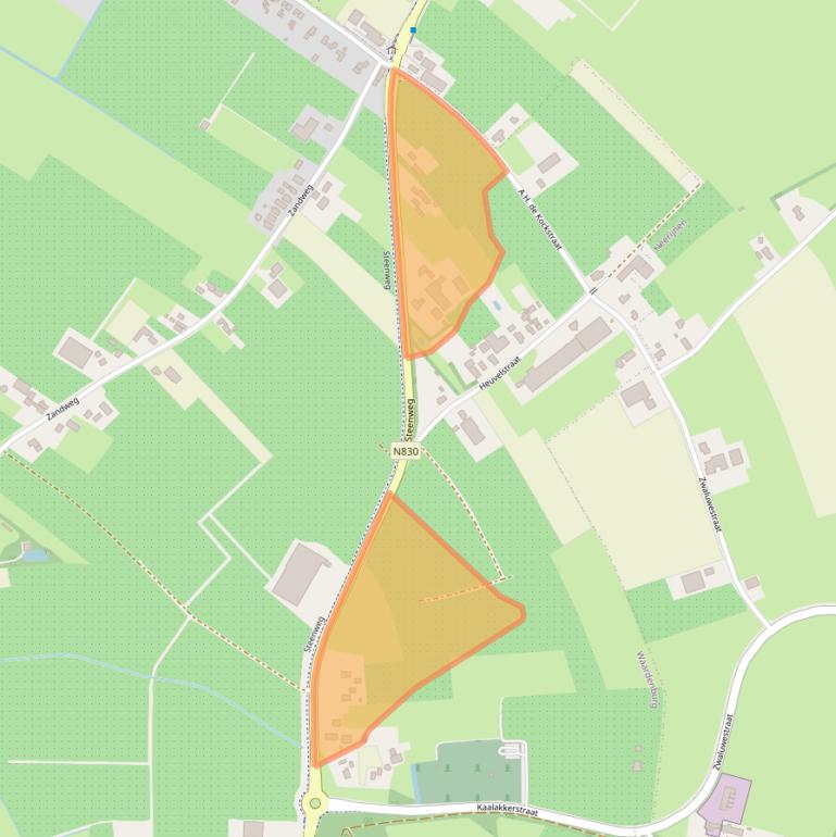 Kaart van postcodegebied 4181PV.