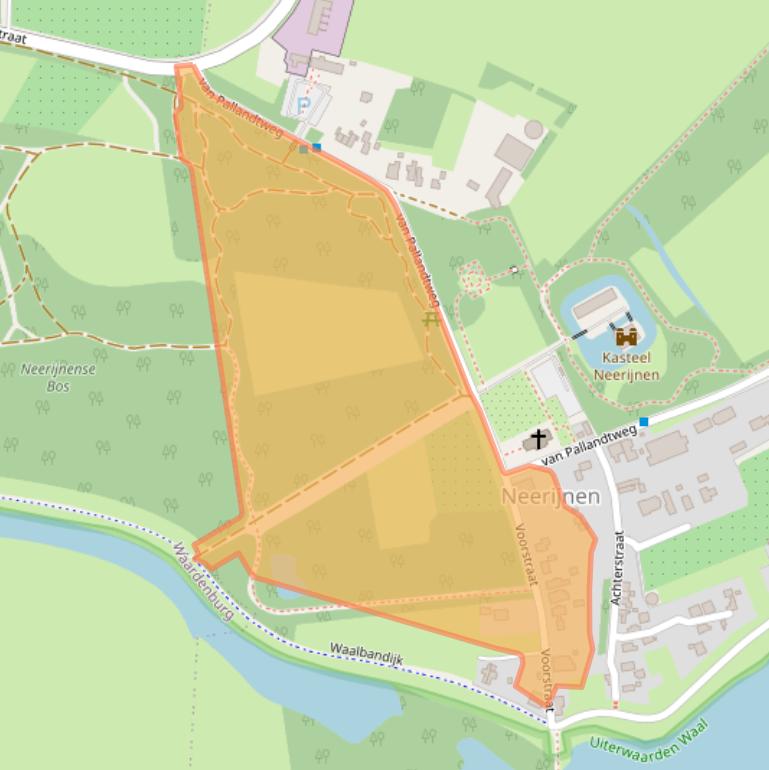 Kaart van postcodegebied 4182CC.