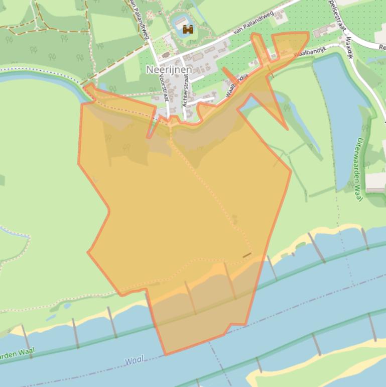 Kaart van postcodegebied 4182EM.