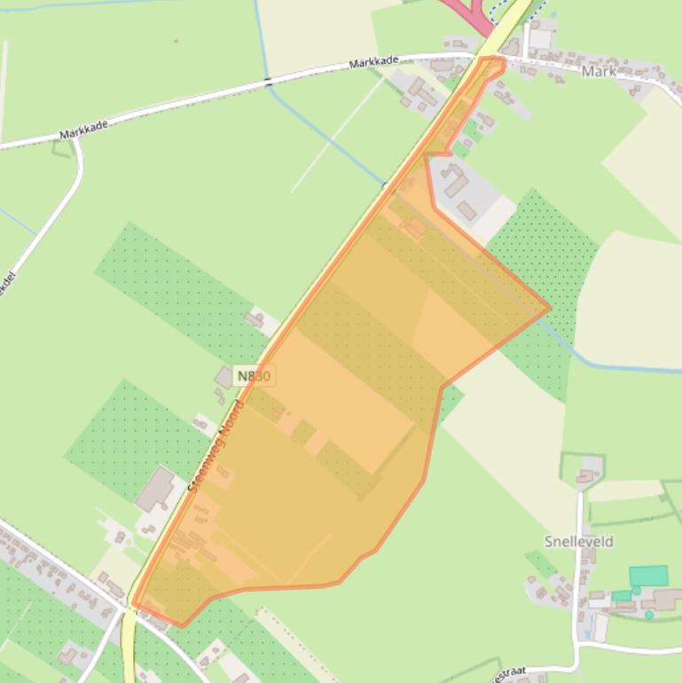 Kaart van postcodegebied 4182PB.